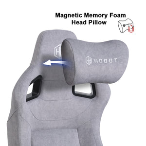 
                  
                    HOBOT OEM ODM Pet Friendly Fabric Gaming Chair with Magnetic Headrest and Built-in Lumbar Support
                  
                