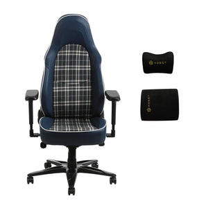 
                  
                    HOBOT Vesper height adjustable magnetic headrest Plaid fabric High Back PU Leather gaming Chair
                  
                