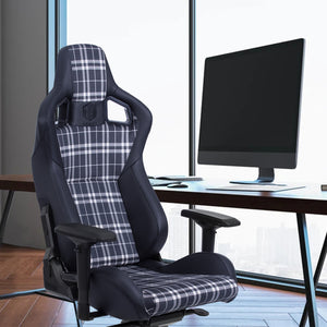 
                  
                    HOBOT Aviator Racing Style Gaming Chair, Reclining Ergonomic Chair，Plaid Cloth
                  
                